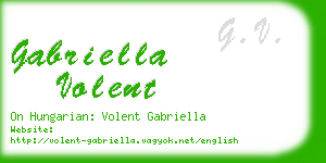 gabriella volent business card